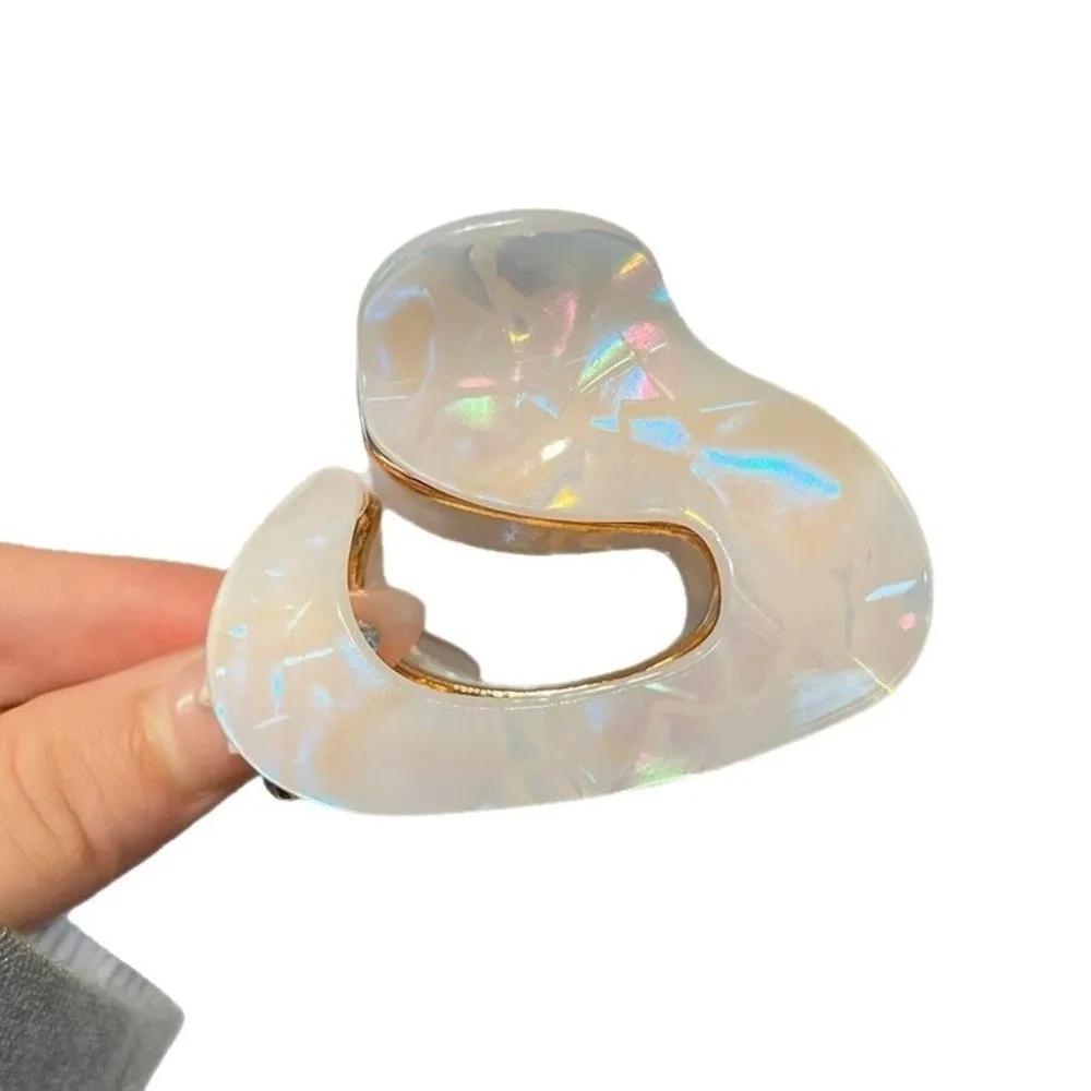 Fashion Acetic Acid Geometric Hair Claw Casual Headwear Shark Clip Non Slip Elegant Hair Clip Hair Accessories