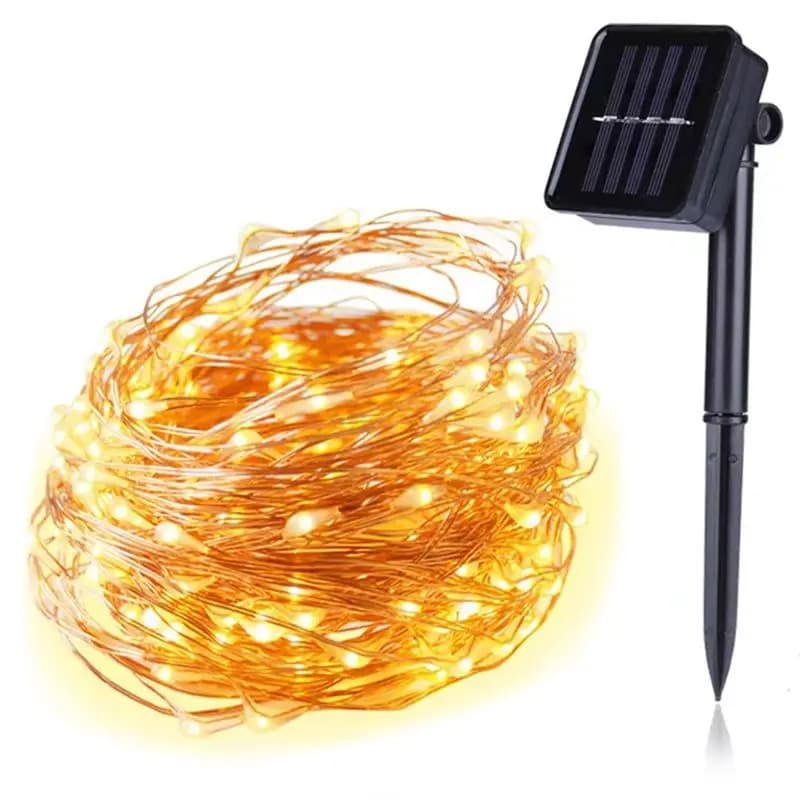 Solar Powered Lights 200 LED String Fairy Lights For Outdoor Christmas Lighting Street Garden Decor 20M