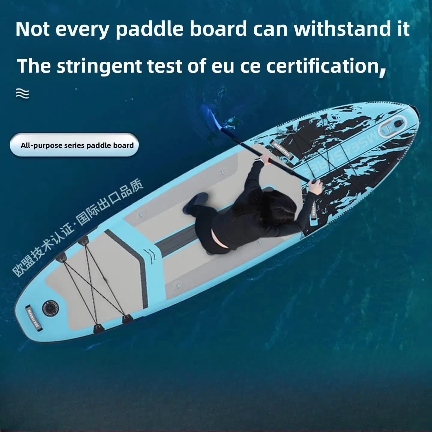 Tavola da surf ad acqua, tavola galleggiante Paddle Board Luya Barca da pesca gonfiabile, pompa gonfiabile per kayak elettrico