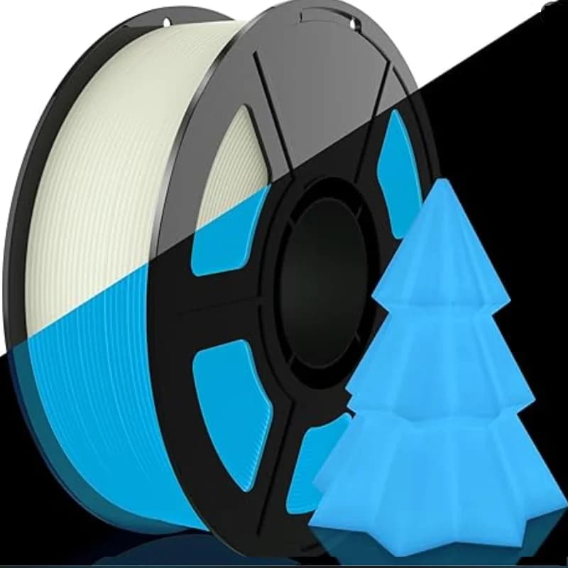 Filament that lights up in the dark PLA 1,75 mm 1 kg 250 g Bright Filament PLA Blue Green 3D Printer Transparent plastic material for FDM printer