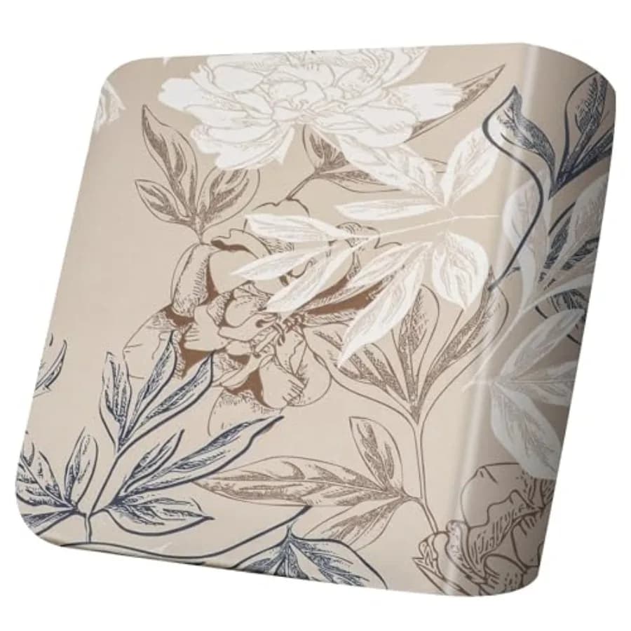 Printed Couch Cushion Cover Stretch Floral Sofa Seat Cushion Slipcover 19-26 Inch Non-Slip Washable 1PC