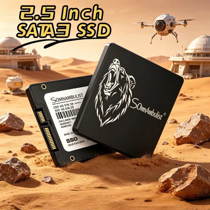 Premium SomnAmbulist 2.5" SATA3 SSD Shockproof Durable Multi Capacities Internal Drive For Laptop Desktop