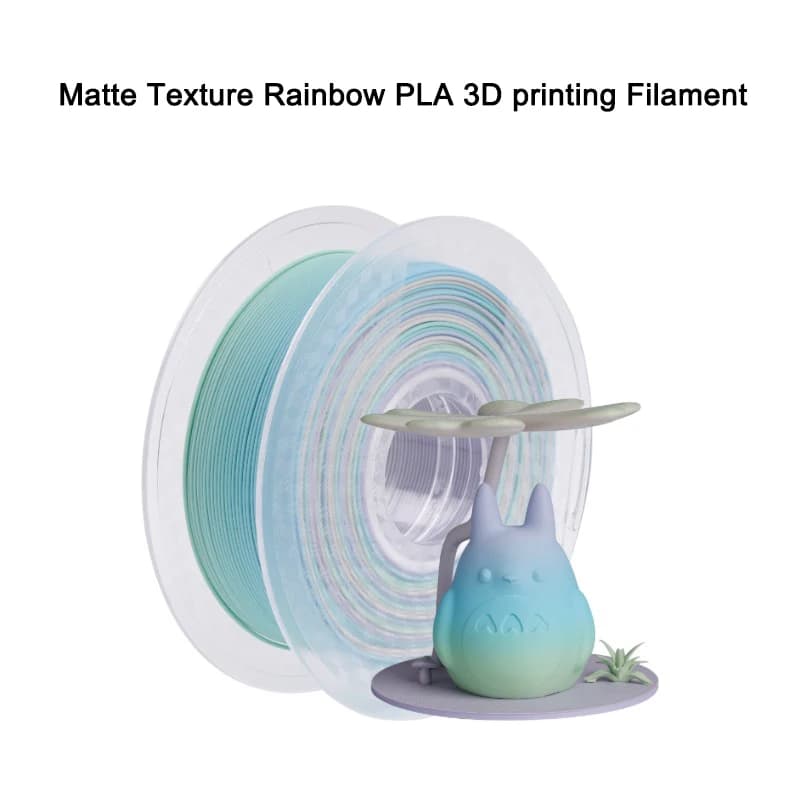 Opaque texture Rainbow PLA 3D Printing Filament 1 kg 3D Printing Plastic material Consumption materials for 3D printer 1.75 mm