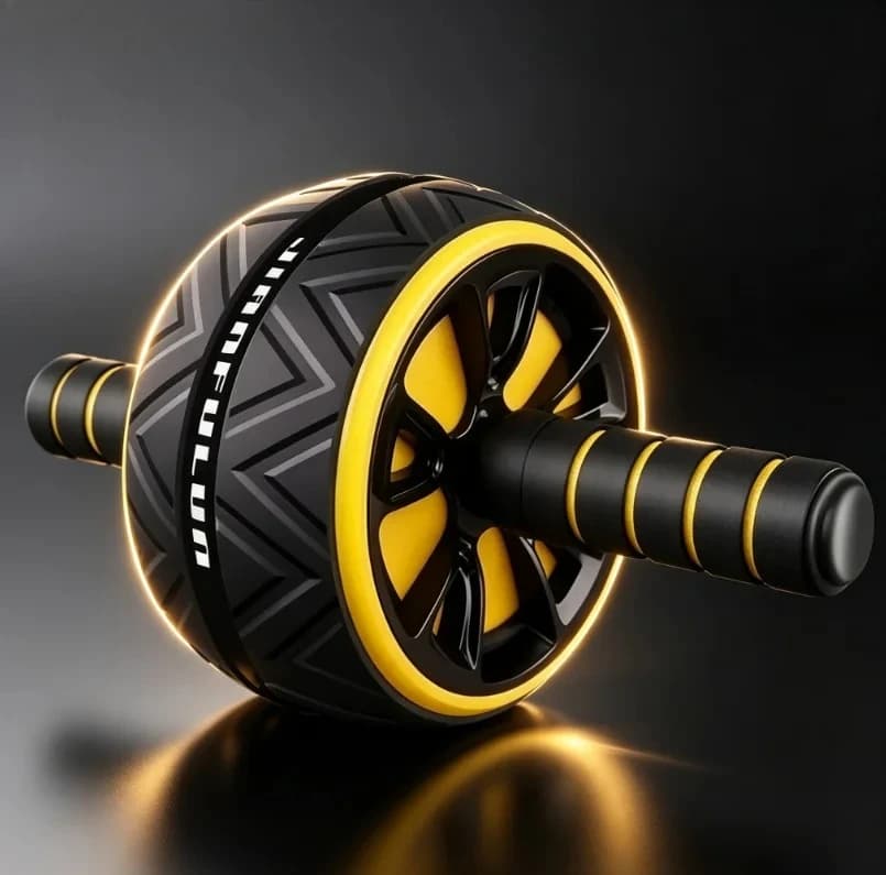 Dual‑Wheel Silent Ab Roller, Anti‑Slip Base Abdominal Workout Equipment for Men Women, Home Core Strength Training Fitness Tool