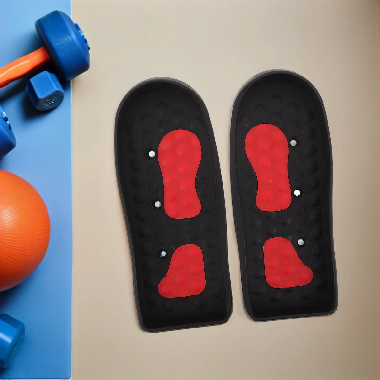 1 paio di pedali per attrezzature fitness, poggiapiedi in plastica resistente per macchina da canottaggio, parti di ricambio antiscivolo per esercizi indoor