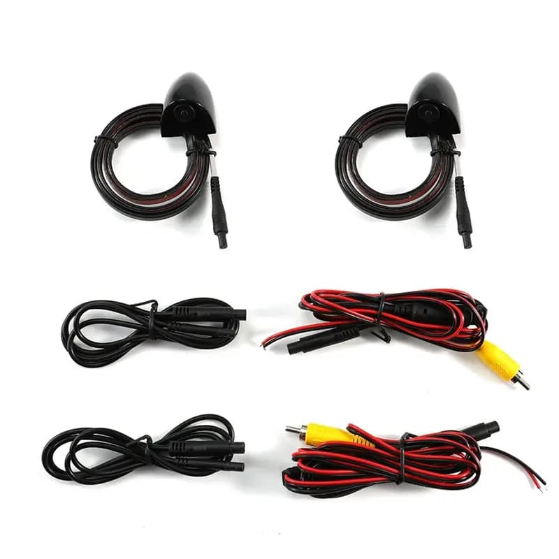Car Door Side View Camera Left Right HD Image Tape Mounting For Car Surveillance System Night Vision Blind Spot Camera