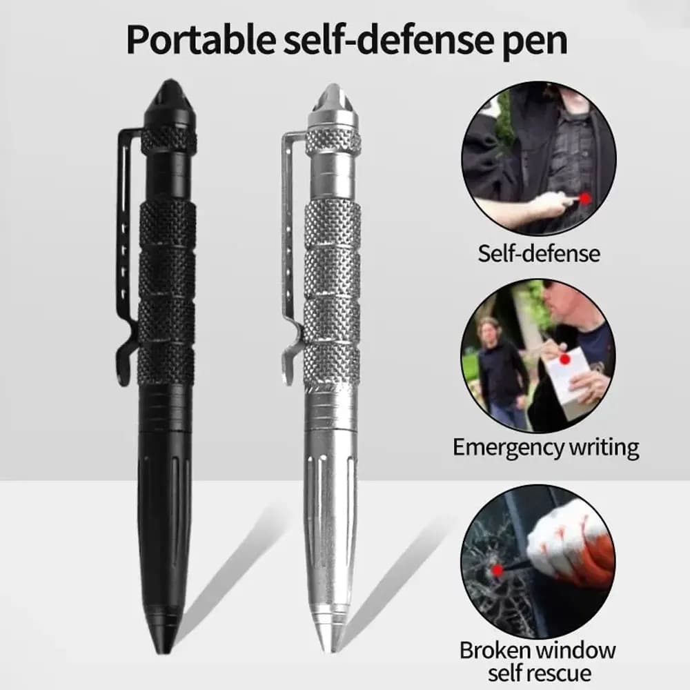 External defense pen with tungsten tip EDC Survival tool to break the multifunctional special war window