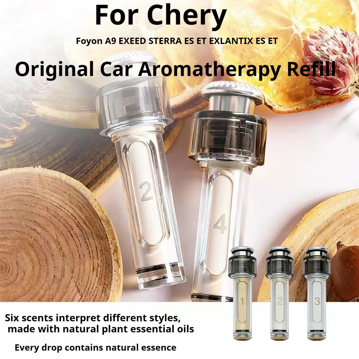 Per Chery Foyon Fengyun A9L EXEED EXLANTIX ET ES - Ricambio Originale Nuovo di Zecca per Deodorante Auto a Bastoncino con Fragranza Originale
