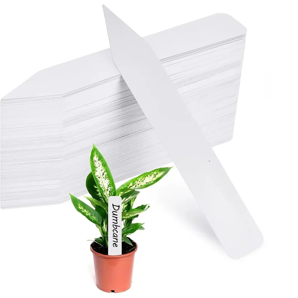 40 Etichette in Plastica per Piante, Targhette Impermeabili per Vasi da Giardino, Pali per Piante Grasse e Fiori