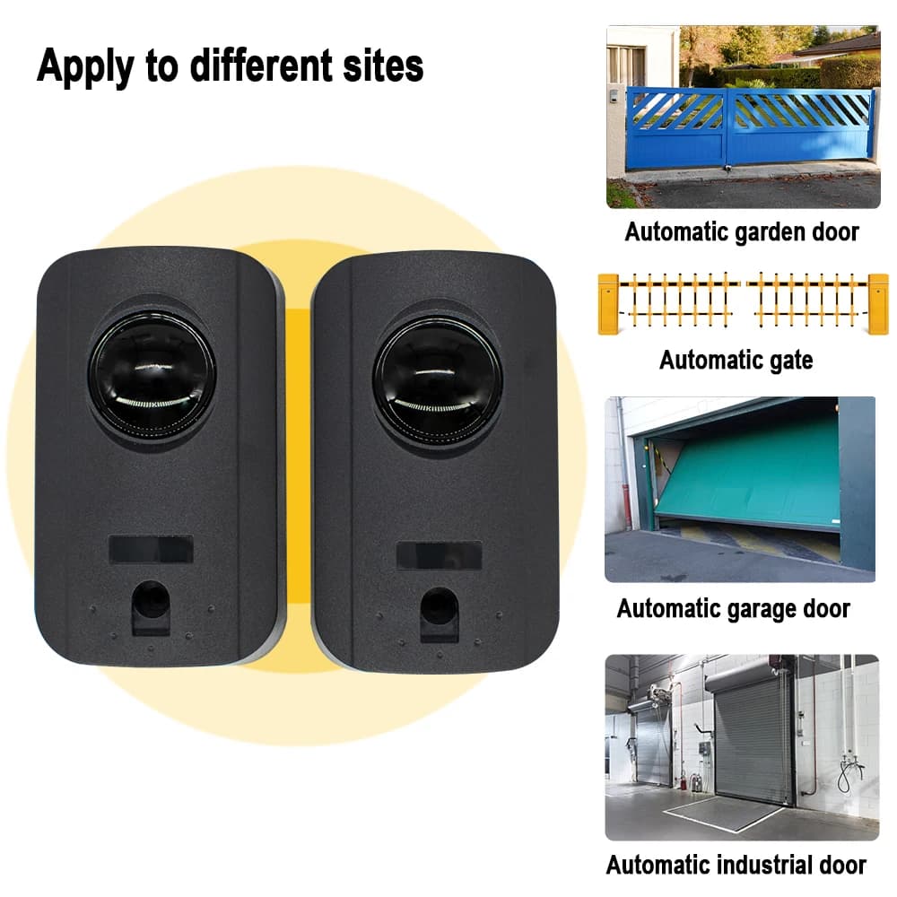DC 12v 24v Sensore a infrarossi Rivelatore Porta di sicurezza Fotocellula Sensore a fascio per Cancello Porta Finestra Allarme antifurto Parcheggio