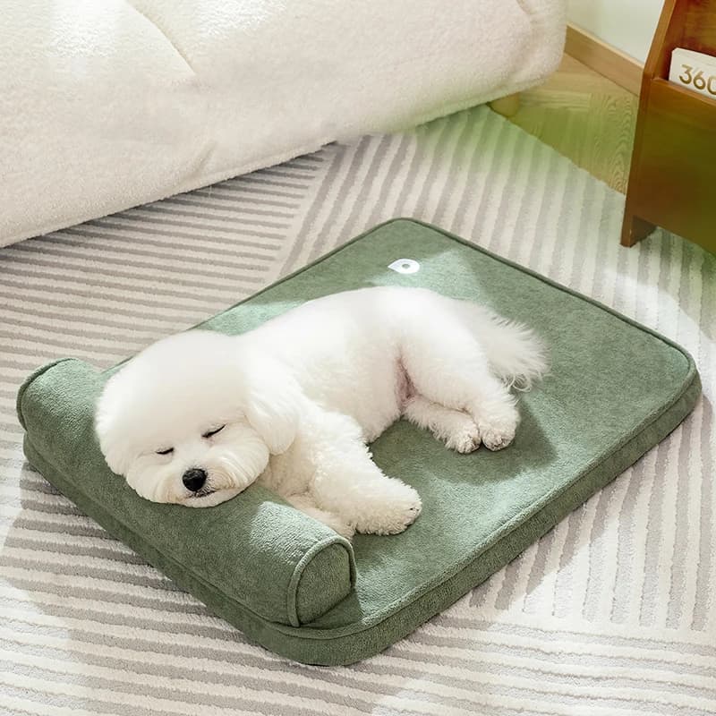 Tappetino per cani con copertura lavabile rimovibile con cuscino Cuscino morbido quadrato a forma di L Letto per gatti impermeabile Accessori per mobili per animali domestici