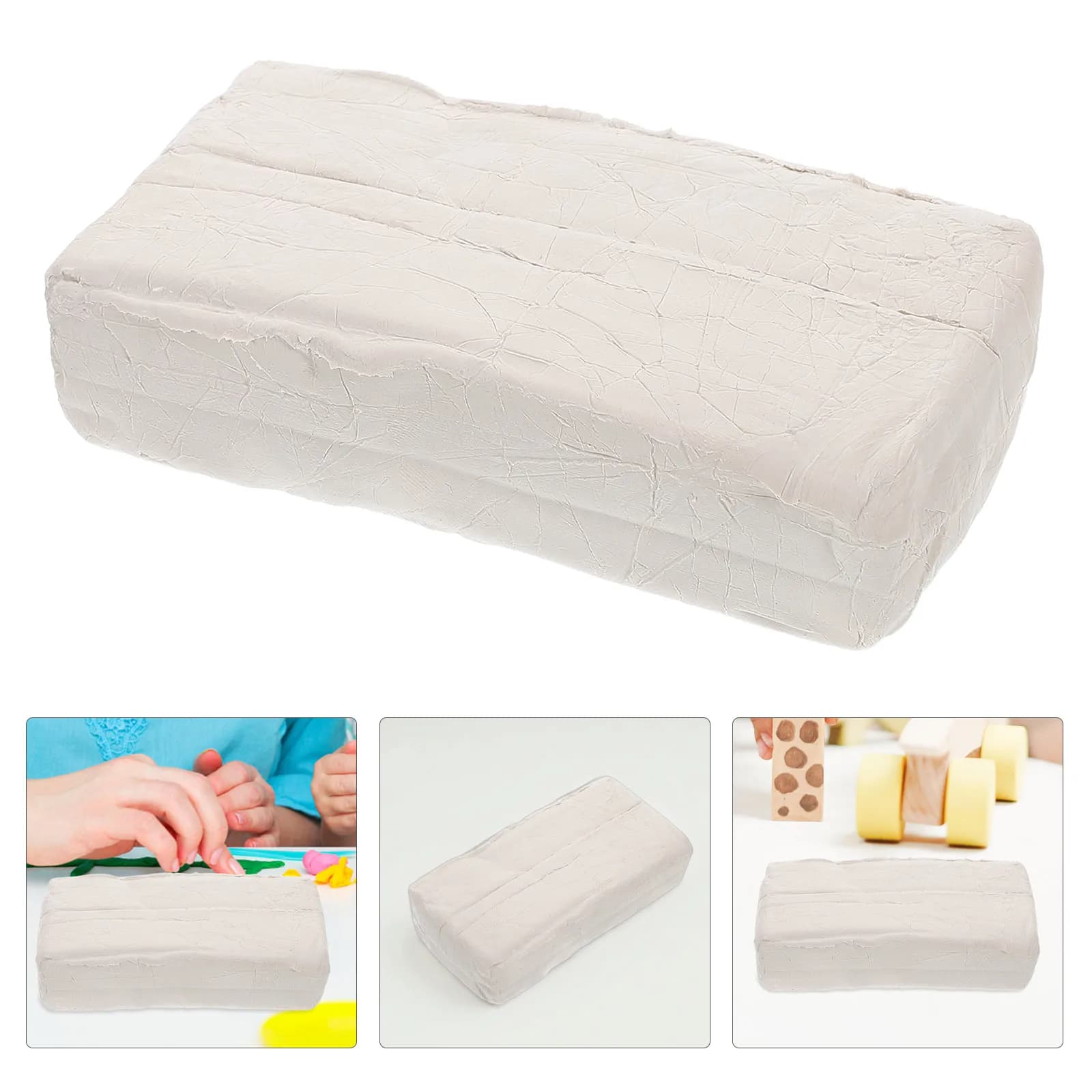500 G Argilla ceramica Indurimento ad aria Modellazione Mini secco per scolpire Strumenti di ceramica Kit artigianali naturali ad asciugatura all'aria Bambini