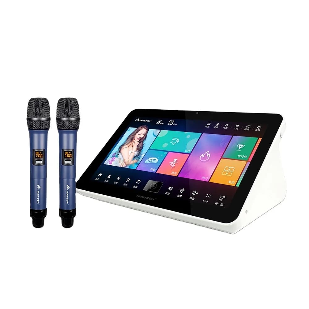 Fornitore della Cina Touch Screen Kareoke Machine 15.6 '' 6T 1080P Mini Jukebox All in One Set di lettori karaoke portatili per famiglie