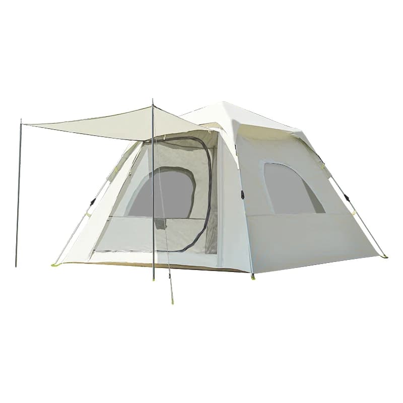 2025 Nuova tenda da campeggio quadrata compatta | Configurazione ultraleggera e anni '60 da 2,8 kg con sistema Smart Lock per escursioni/palle