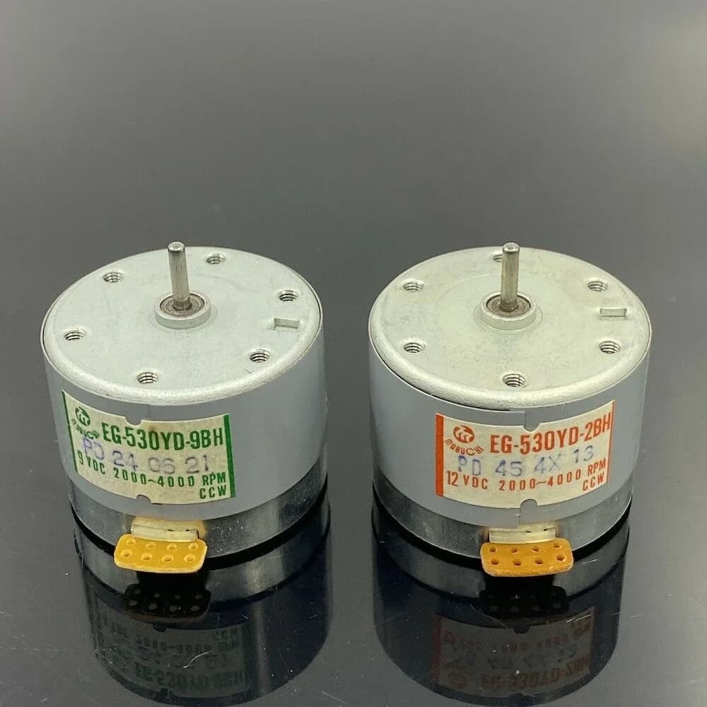 MABUCHI EG-530YD-9BH DC 9V EG-530YD-2BH 12VDC Motore 2000RPM-4000RPM CCW Cabstan Deck Cassetta audio Registratore a nastro Motore elettrico