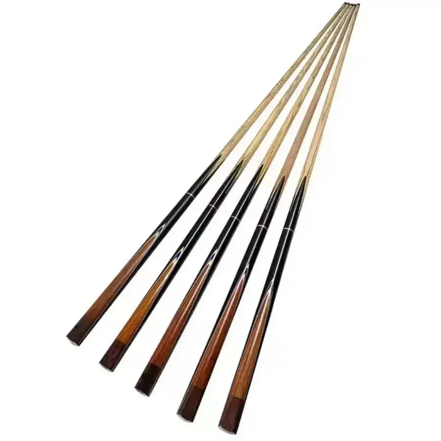 Hot Sell 57" Ash Wood 3/4 Snooker Cue Stick/ One Piece Snooker Cue with 10mm Tip for Sale