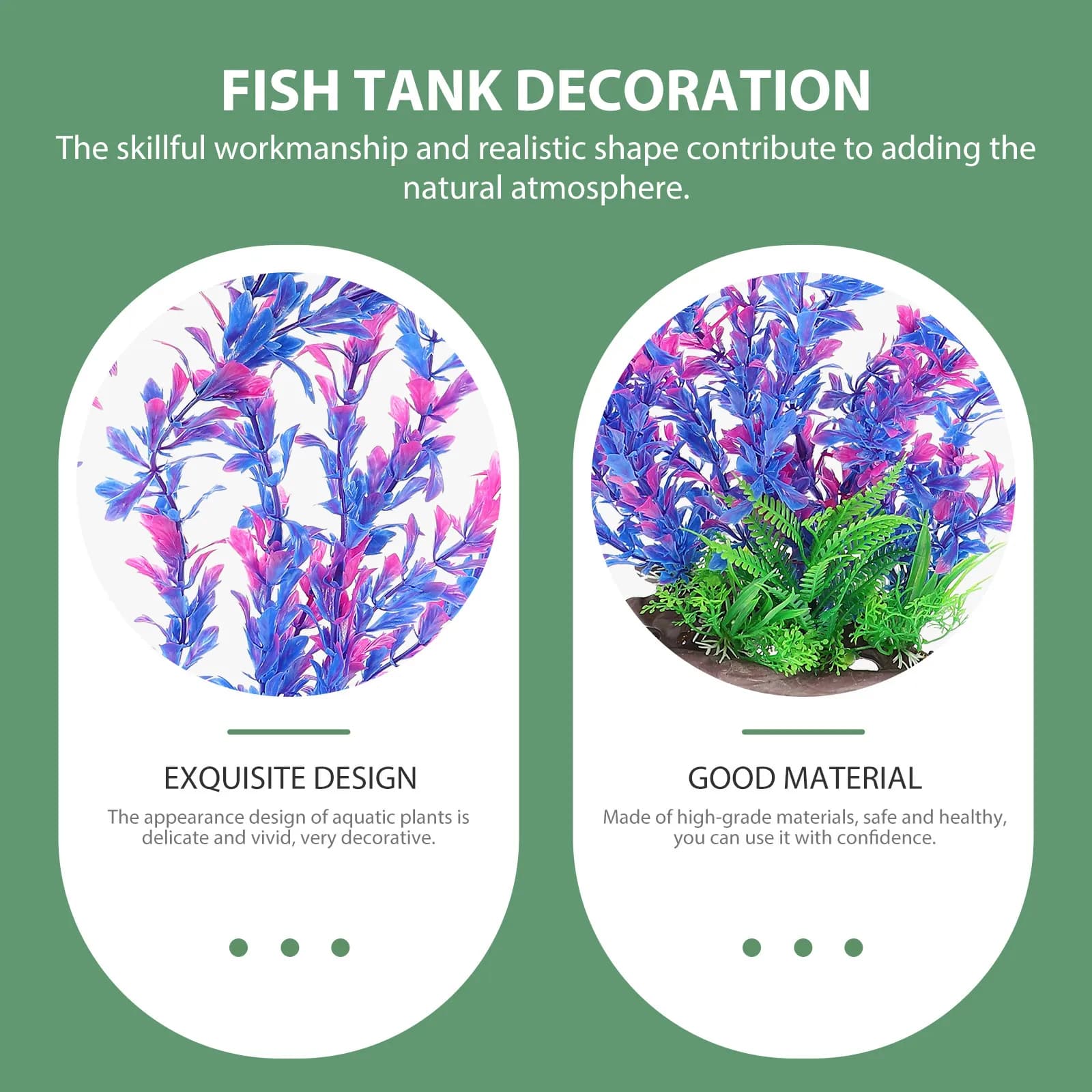 DIY Aquarium Decoration, Artificial Plastic Plants, Natural Aquarius Ornament, Home Aquarium Accessories