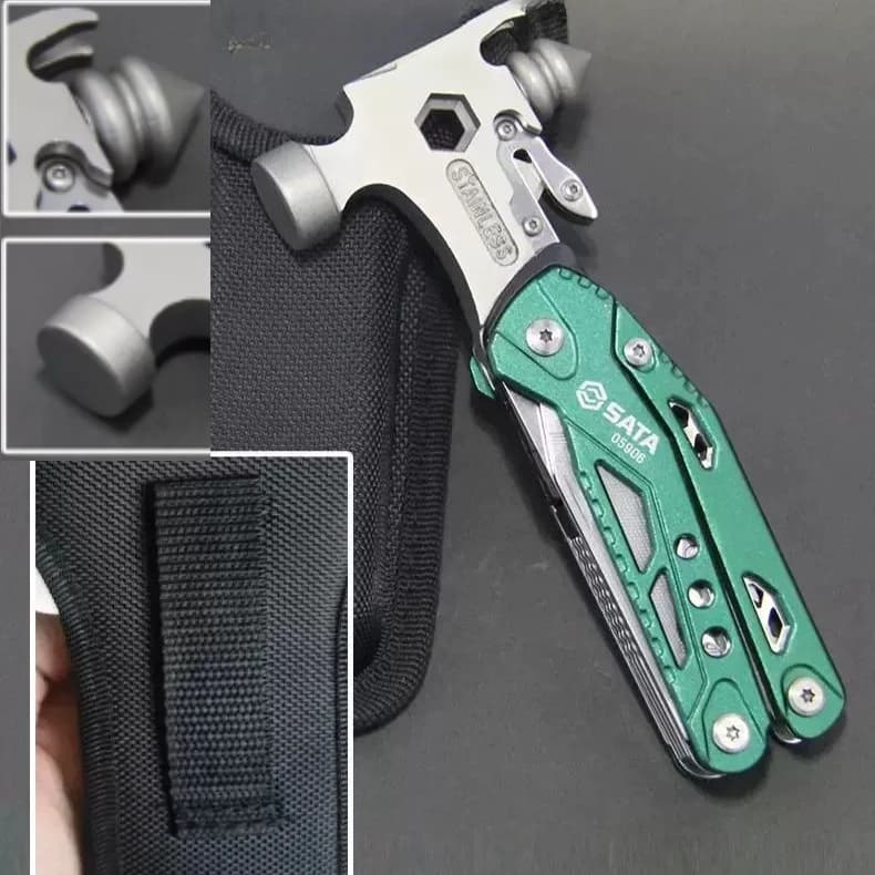 Outdoor Camping Emergency Safety Tools Portable Folding Multifunctional Self-defense Survival Equipment