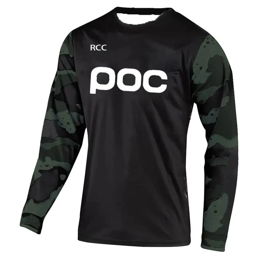 Maglia da Ciclismo Traspirante per Uomo, Jersey per Motocross Fuoristrada, Enduro, MTB, Top da Ciclismo ad Asciugatura Rapida, Abbigliamento Sportivo