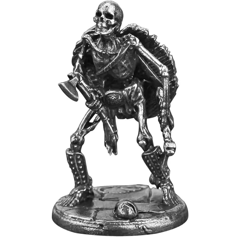Miniatura Statica Fatta a Mano di Soldato Undead in Metallo, Modello da Collezione per Giochi da Tavolo, Scacchi, Ornamento, Giocattolo, Regalo