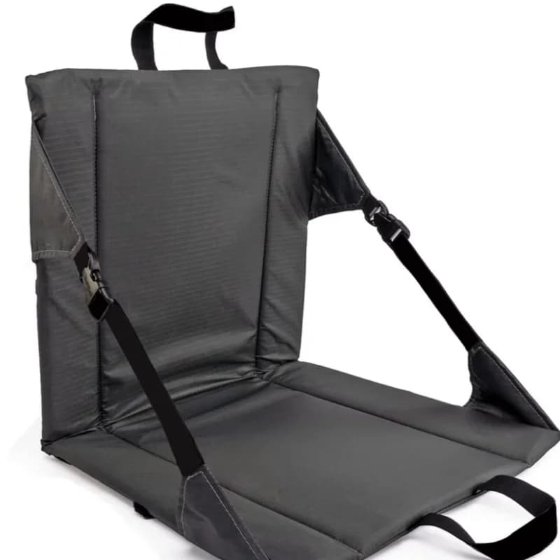 Folding Stadium Chair Reclining Bleacher Seat With Padded Back Support Cushion For Outdoor Sports