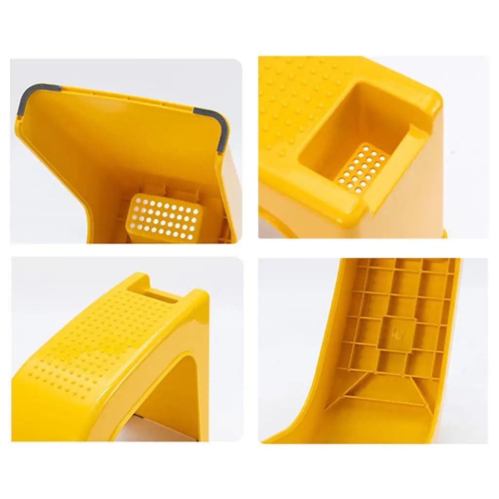 Pedicure Foot Rest Stool Non-slip Massage Surface Plastic Storage Groove for Home Shower Foot Care