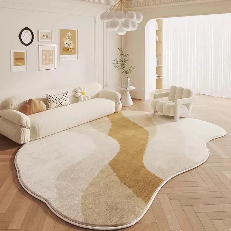 VIKAMA Master Bedroom Custom-Shaped Carpet Luxury High-End Feel Living Room Coffee Table Rug New Home Decoration