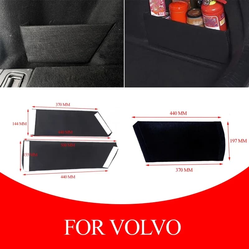 Per Volvo XC40 V60 S60 XC60 AU 2009 ~ 2017 XC90 Auto Tronco Lato Storage Organizer Bordo Partizioni bagagliaio di un'auto accessori