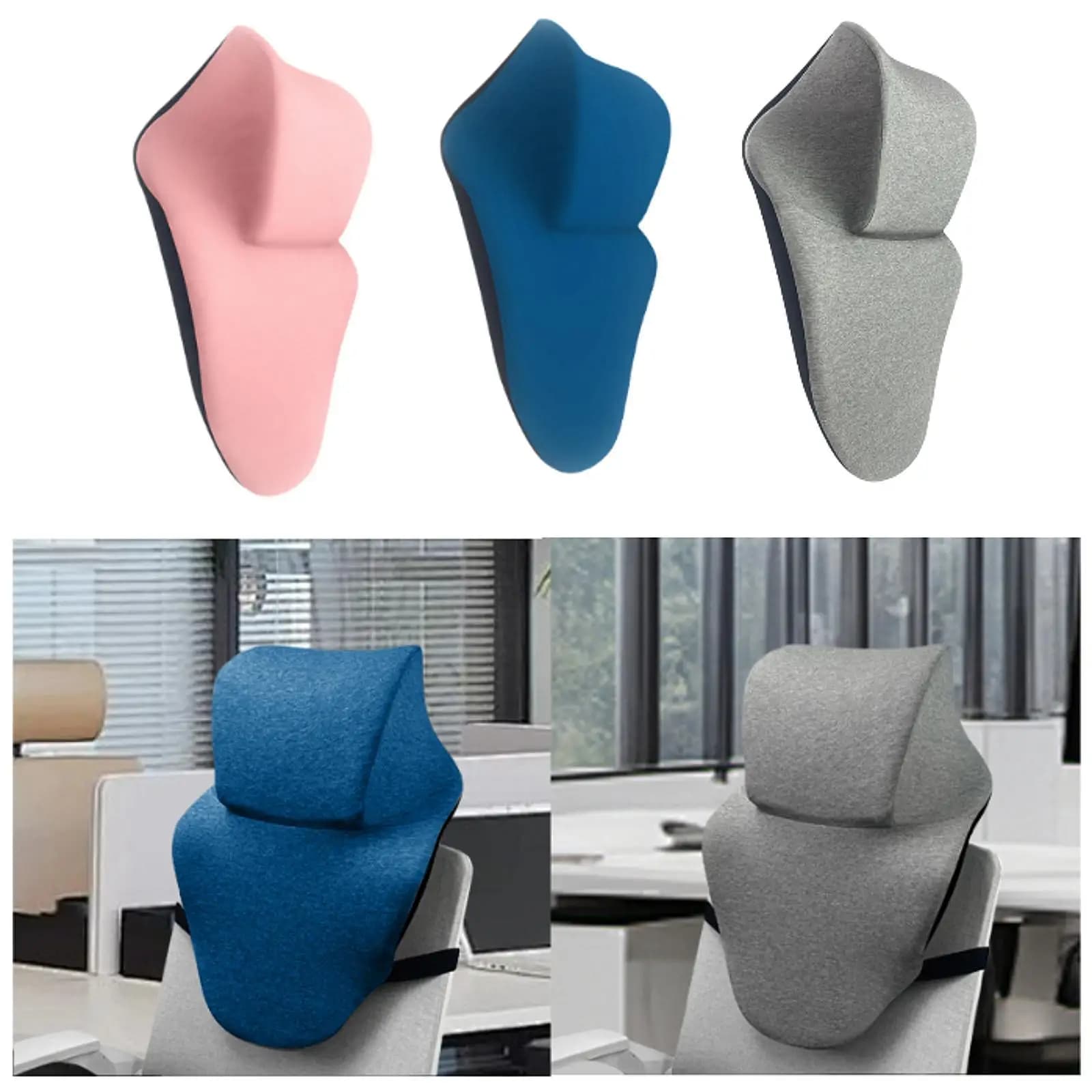 Cuscino per il collo per sedia da ufficio da viaggio per adulti Cuscino di supporto ergonomico per il collo Comodo poggiatesta per lavoratore Schienale rialzato