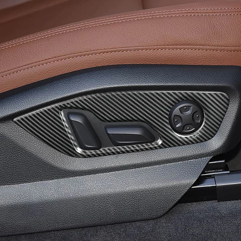 Car Styling Seat Adjustment Buttons Frame Decoration Cover Trim For Audi Q7 2016-2019 Interior Accessories