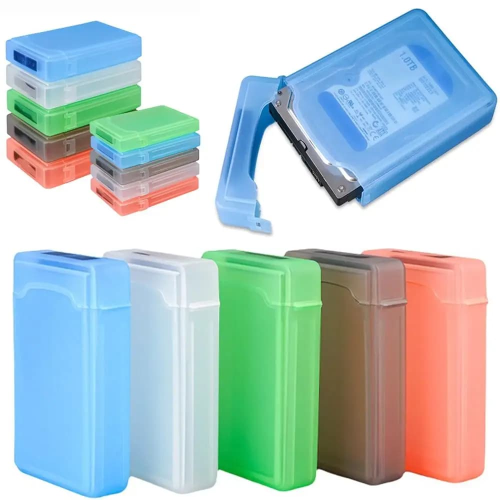 High Quality Shockproof HDD Storage Box 2.5 Inch Plastic Hard Drive Storage Box 3.5 Inch External Hard Drive Storage Box