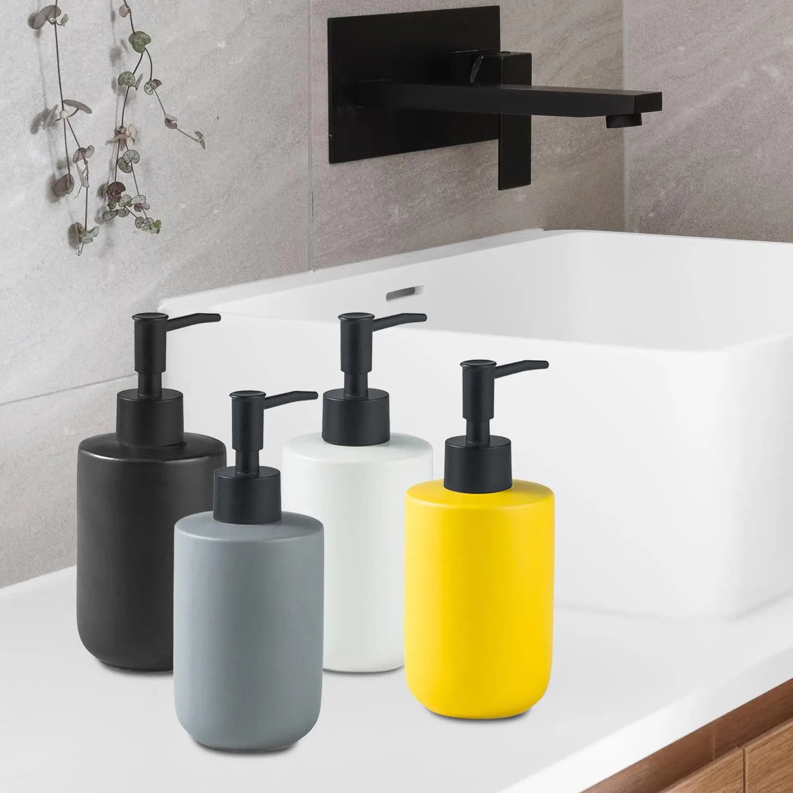 Contenitori riutilizzabili per bottiglie di dispenser di sapone da 350 ml per la casa dell'hotel del ristorante