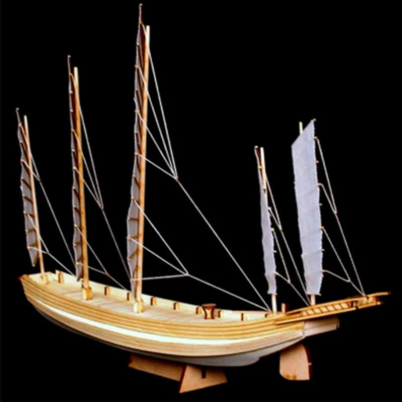 1 pz cinese sand boat kit modello di assemblaggio in legno fai da te fatto a mano antico modello di nave