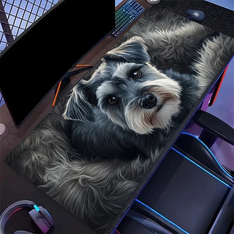Tappetino da Scrivania Grande per Gaming, Mousepad con Superficie in Tessuto e Base Antiscivolo in Gomma per PC, Laptop, Tastiera e Ufficio