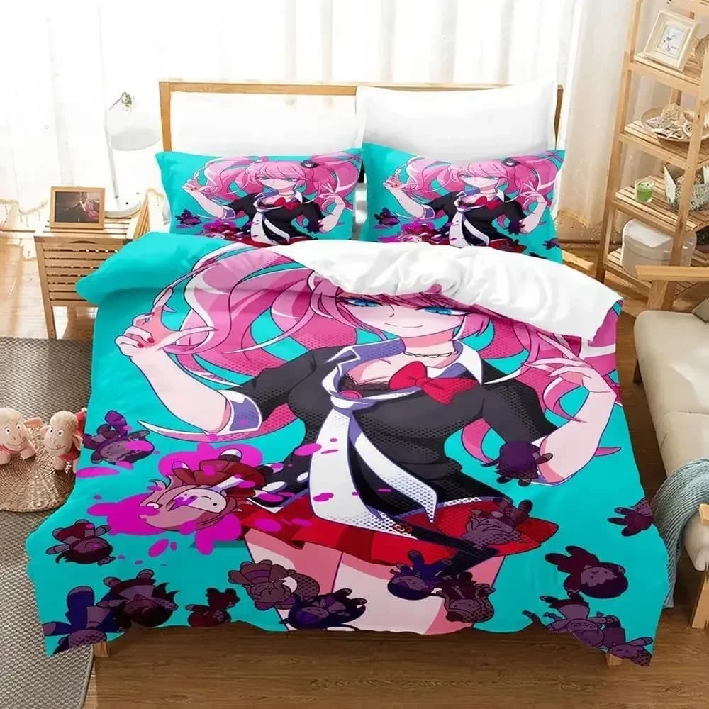 2024 Danganronpa Bed linen set Single Twin Full Queen King Size Children's bed set 3D duvet Set Bed linen