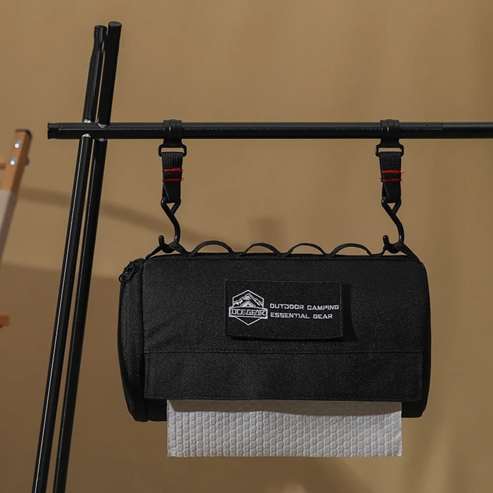 Borsa porta rotoli di carta igienica portatile, in poliestere impermeabile, da appendere, per picnic, campeggio ed escursioni