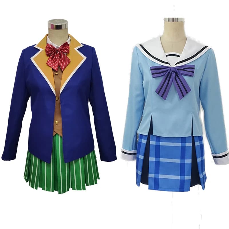 Anime Happy Sugar Life Koube Shio SATOU MATSUZAKA Costumi Cosplay Donna Cappotto Top Gonna Abiti Vestito da festa di carnevale di Halloween