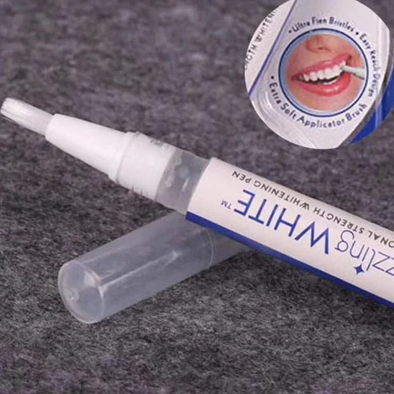 Portable Tooth Whitening Gel Pen Dental Stain Cleaner Oral Care Serum for Yellow Teeth Coffee Tea Stains Home Travel Beauty