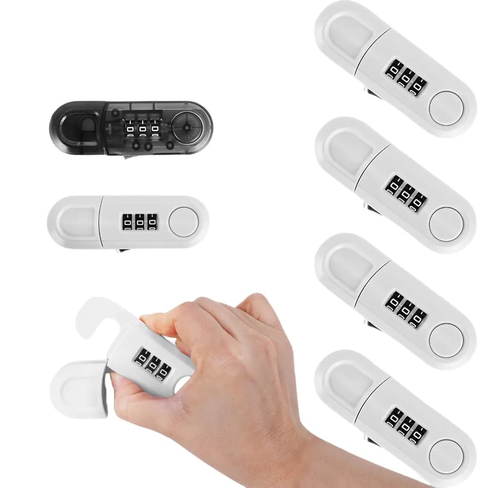 Serratura con password per cassetto Serratura di sicurezza per porta dell'armadio non perforata Serratura per frigorifero a doppia apertura Serratura antifurto per ufficio domestico