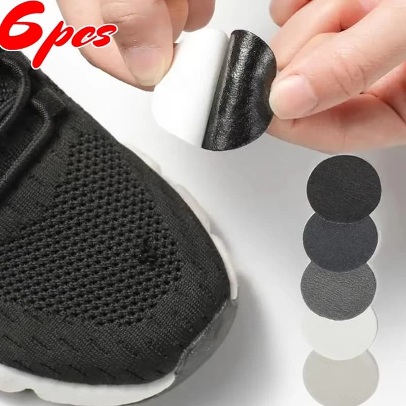 6 piece self-adhesive shoes patches: durable, scratch-resistant and wear-resistant - Repair kit for damaged sneakers