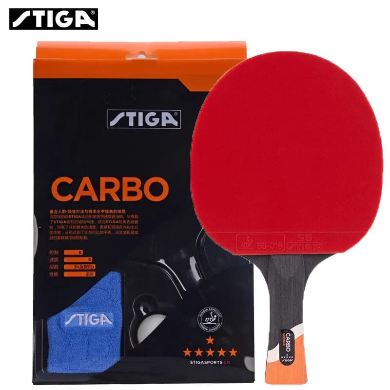 Racchetta da ping pong stega racchetta singola professionale racchetta da ping pong in carbonio a 6 stelle