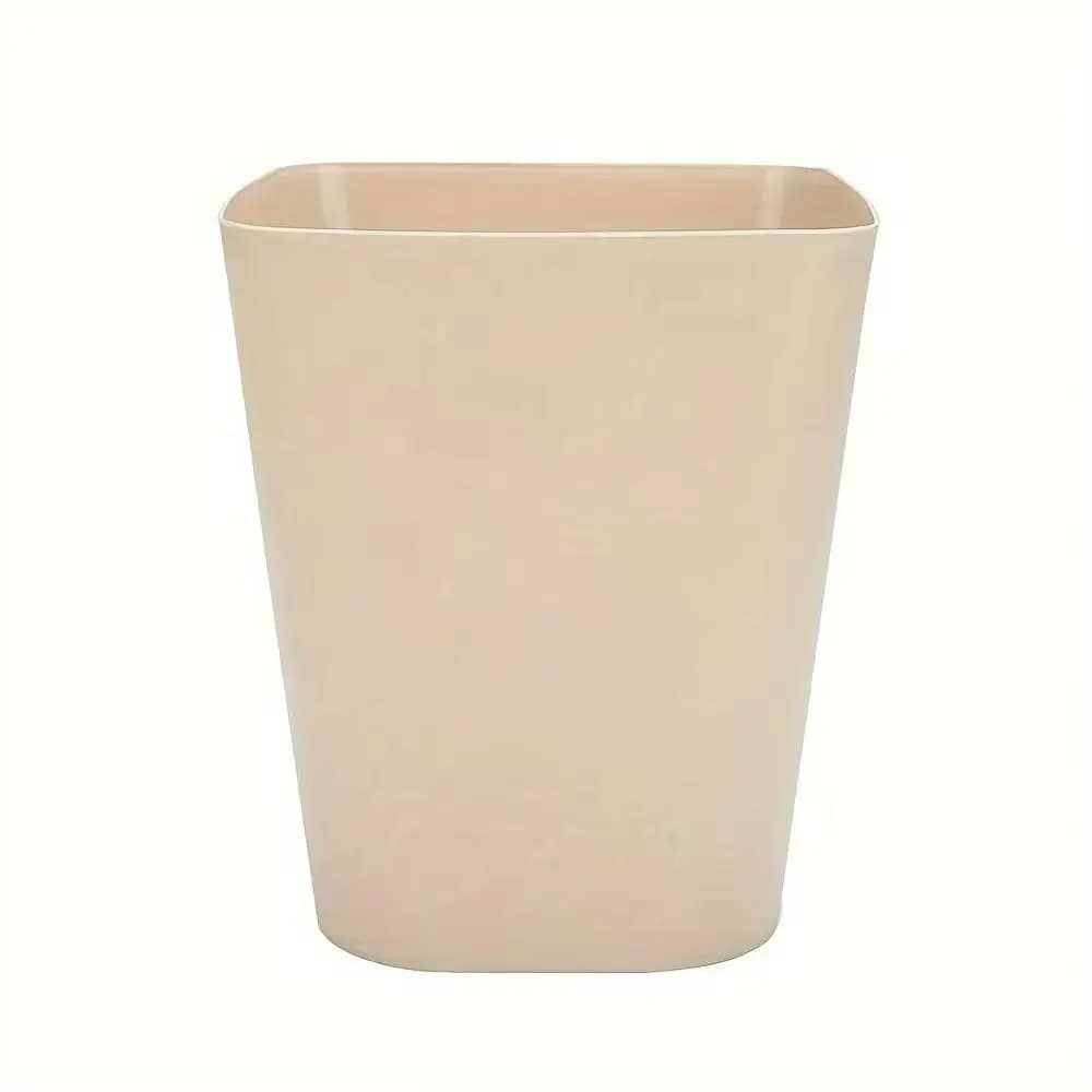 3.4Rectangular Plastic Trash Can, Durable Waste Bin for Kitchen Dorm Office Home Paper Basket H0101.2