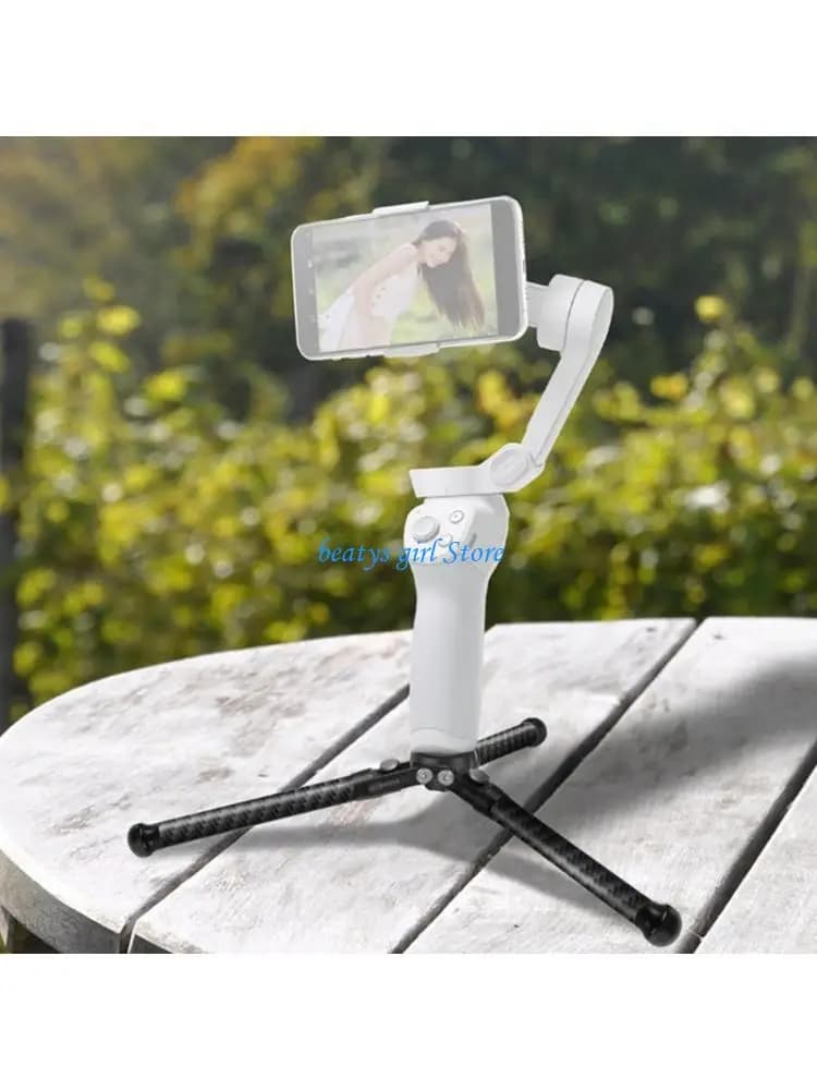 Treppiede multifunzionale in fibra carbonio C7AB con filettatura da 1/4 pollice per fotografia all'aperto