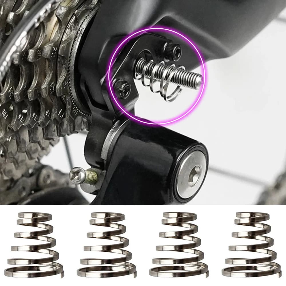 4 molle per spiedo a sgancio rapido per bicicletta, sostituzione MTB, strada, mountain bike, ruota anteriore posteriore, spiedino, accessori per ciclismo a molla