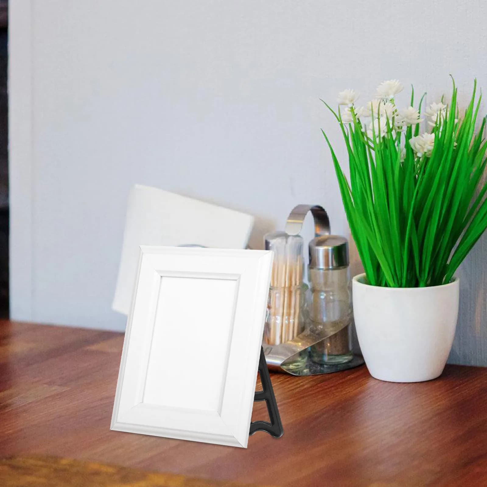 20Pcs Photo Frame Easel Back Stand Plastic Support Desktop Picture Holder Bracket Frame Back Stand Up Display Holder