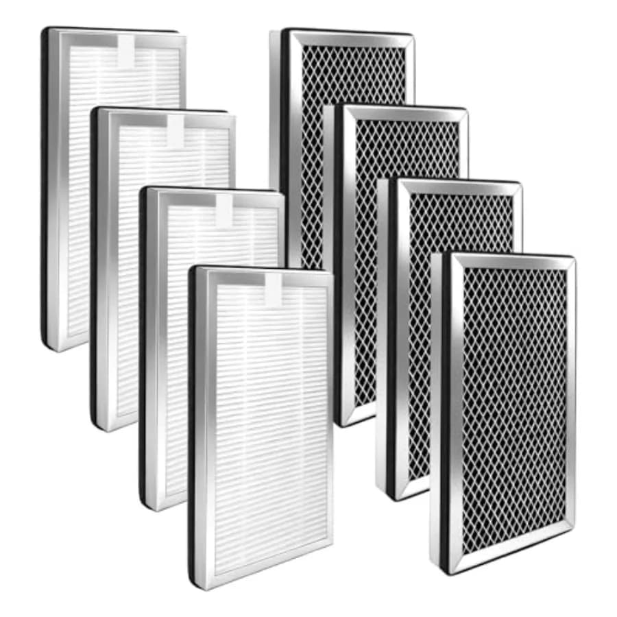 Filtro di ricambio MA15 da 8 pezzi compatibile con il purificatore d'aria Medify 15, filtro HEPA H13 3 in 1 e filtro a carbone attivo