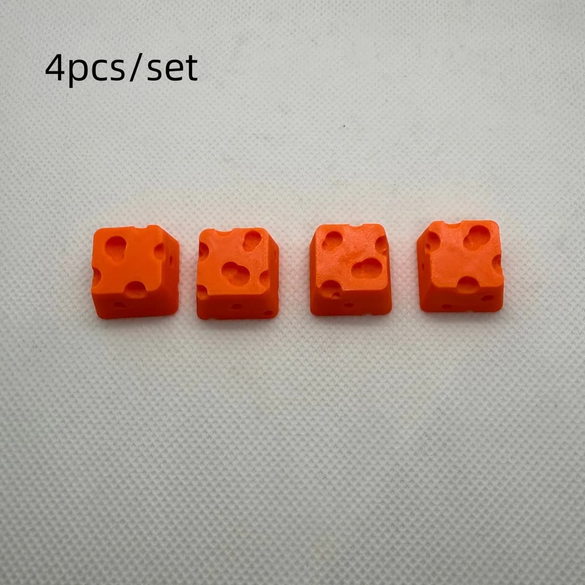 Creative cheese shaped keycaps, DIY fun keycaps, compatible with most mechanical keyboards, cute aesthetic desktop decoration