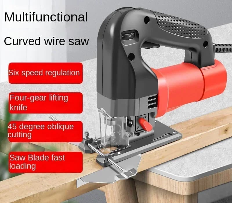 Suitable Multifunctional Electric Curve Saw, Portable Wood Panel Wire Saw for Home, Small Cutting Machine