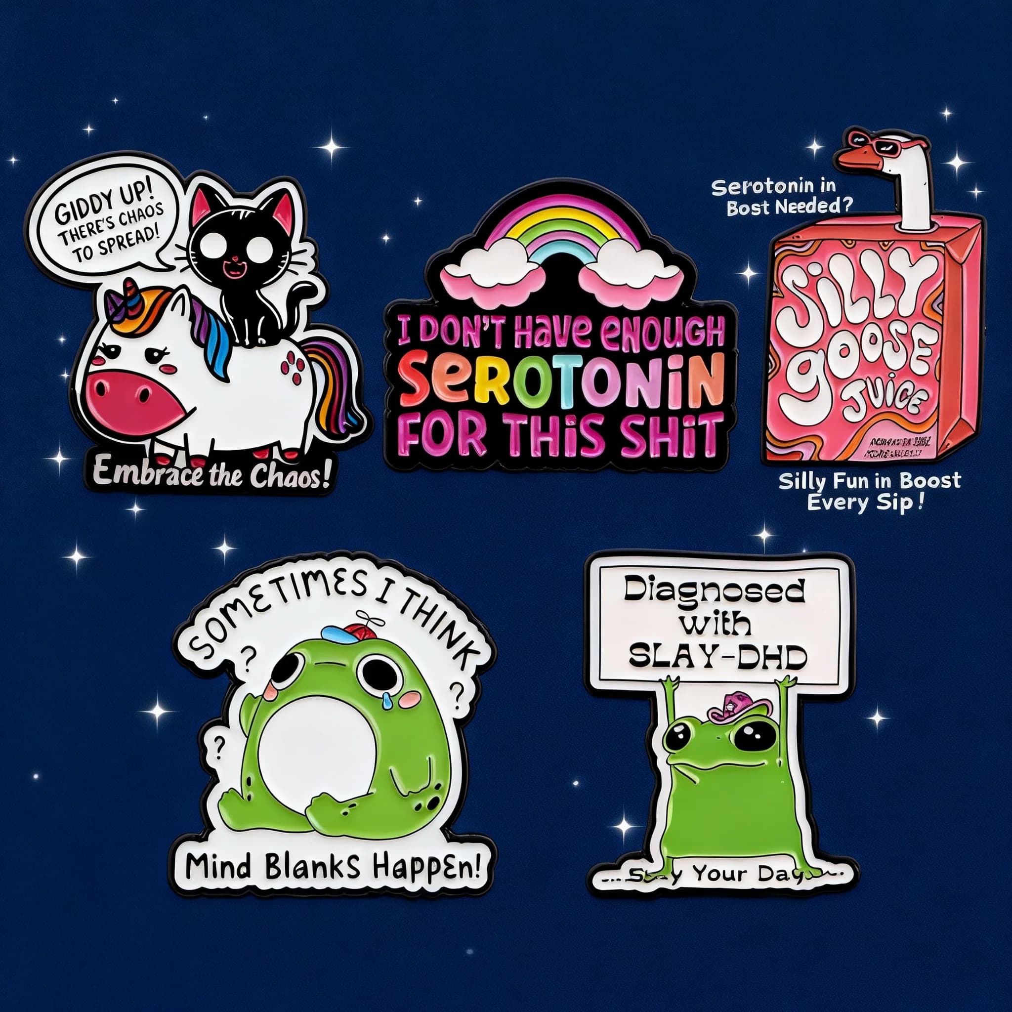 Spilla smaltata con gatto nero simpatico, distintivi a forma di oca cartoon, spille arcobaleno per donna, spille da risvolto, accessori cosplay, giocattoli per zaino, regali