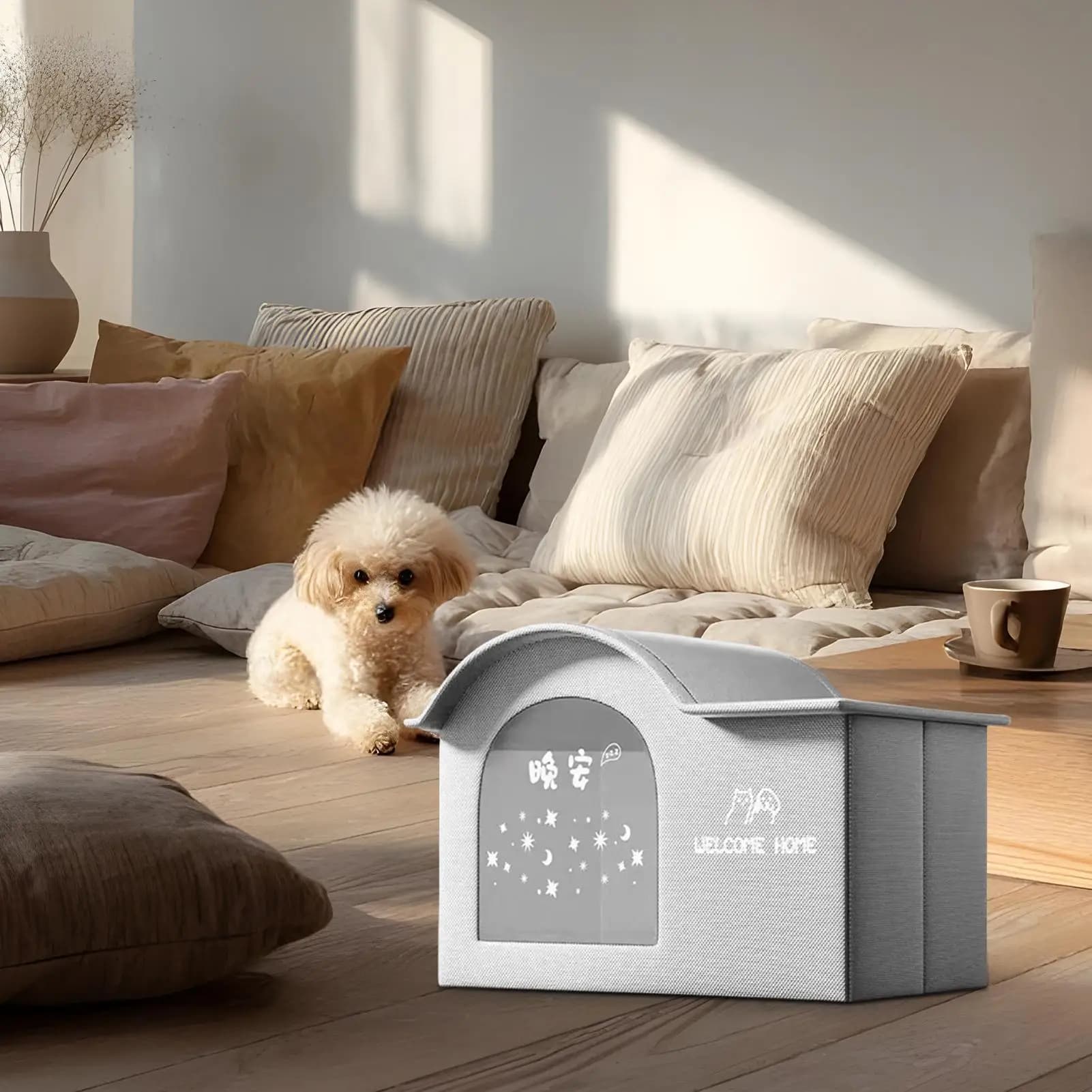 Summer Pet Cooling House Small Pet Cooling Tent Cat Dog Cooling Foldable Tent Foldable Kitten Shelter For Bedroom Rest Sleep